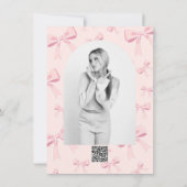 Roze Bogen Schattigee Coquette Cottage Chic Sweet  Kaart (Achterkant)