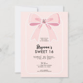 Roze Bogen Schattigee Coquette Cottage Chic Sweet  Kaart (Voorkant)