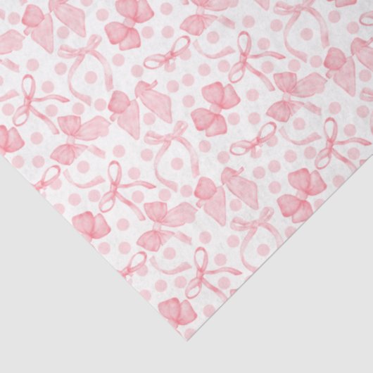 Roze Bogen & Stippen Weefselpapier Tissuepapier (Detail)
