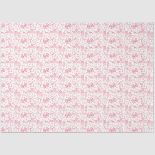 Roze Bogen & Stippen Weefselpapier Tissuepapier (Voorkant)