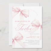 Roze Bogen Twaalf Verjaardag Kaart (Voorkant)