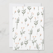 Roze Bohemen Beer Baby shower Kaart (Achterkant)