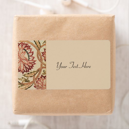 Roze Bohemian Flowers Etiket (Insitu)