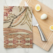 Roze Bohemian Flowers Theedoek (Quarter Fold)
