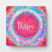 Roze Bohemian Thrive Inspirivity Ezel Fotoplaat (Voorkant)