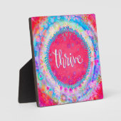  Roze Bohemian Thrive Inspirivity Ezel Fotoplaat (Voorkant)