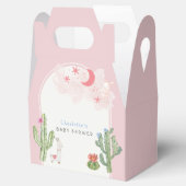 Roze Boho Arch Cactus Speelgoed Meisje Baby shower Bedankdoosjes (Geopend)