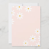 Roze Boho Arch Daisy 2e Verjaardag Kaart (Achterkant)