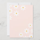 Roze Boho Arch Daisy Mexicaans Meisje Eerste Verja Kaart (Achterkant)