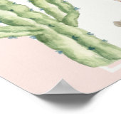 Roze Boho Arch Speelgoed Meisje Welkom Baby shower Poster (Hoek)