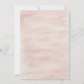 Roze Boho Babykleren Baby Sprinkle Kaart (Achterkant)