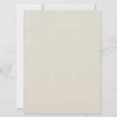 Roze Boho Barly Wait Girl Baby shower Invitation Kaart (Achterkant)