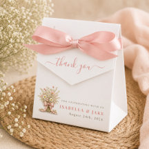 Roze Boho Bloem Wilde Bloem Baby Shower Dank Je We