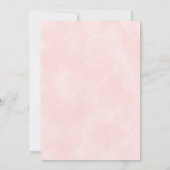 Roze Boho Bloemen en Vlinders Baby shower Kaart (Achterkant)