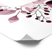 Roze Boho Botanische Heilige Communie Welkomstbord Poster (Hoek)