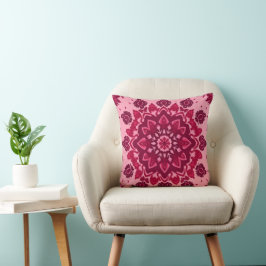 Roze Boho Chic Worpkussen Kussen