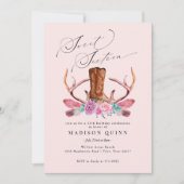 Roze Boho Cowgirl Sweet Sixteen Birthday Kaart (Voorkant)