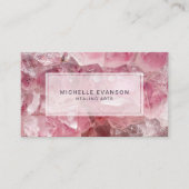  Roze Boho Crystal Healing Arts Visitekaartje (Voorkant)