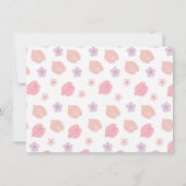 Roze Boho Dinosaurus Verjaardag Dank u Bedankkaart (Achterkant)