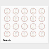 Roze Boho Doop Spaans sticker (Vel)