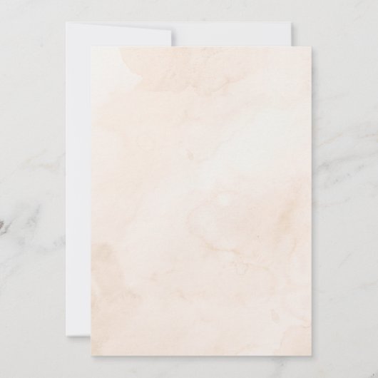 Roze Boho doop uitnodiging (Achterkant)