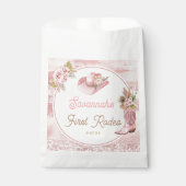 Roze Boho eerste Rodeo 1e verjaardag Bedankzakje (Voorkant)