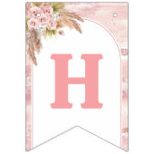 Roze Boho eerste Rodeo 1e verjaardag Vlaggetjes (Tweede vlag)