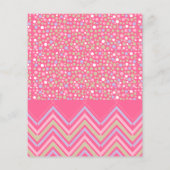 Roze Boho Elephant, Babysitter, Daycare, Nursery Flyer (Achterkant)