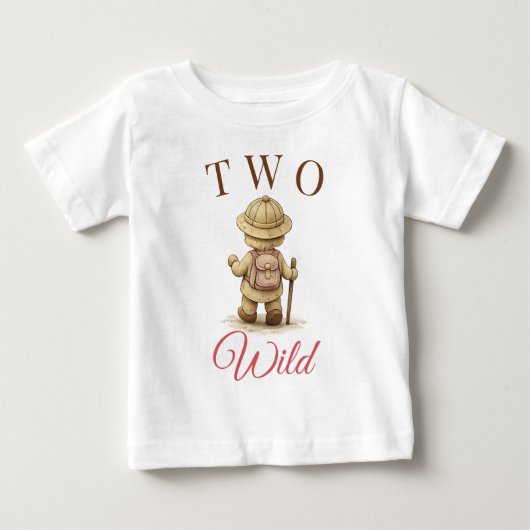 Roze Boho Explorer Verjaardag Design T-Shirt (Voorkant)