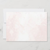 Roze Boho Floral Butterfly Baby shower Foto Bedankkaart (Achterkant)