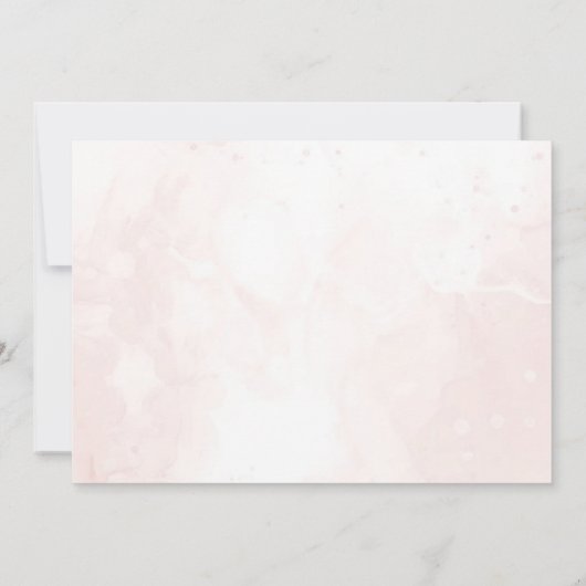 Roze Boho Floral Butterfly Baby shower Foto Bedankkaart (Achterkant)