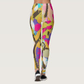Roze Boho Floral I Leggings (Achterkant)