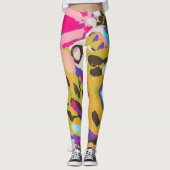Roze Boho Floral I Leggings (Voorkant)