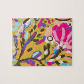 Roze Boho Floral I Legpuzzel (Horizontaal)