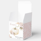 Roze Boho Floral Little Pumpkin Baby shower Bedankdoosjes (Geopend)