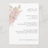 Roze Boho Floral SM Enclosure Kaart (Voorkant)