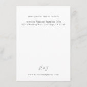 Roze Boho Floral SM Enclosure Kaart (Achterkant)