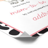 Roze Boho Highland Koe Envelope Station Poster (Hoek)