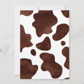 Roze Boho Highland Koe Verjaardag Kaart (Achterkant)