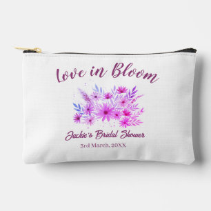 roze boho liefde in bloei bruiloft naam retro etui