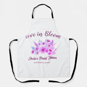 roze boho liefde in bloei bruiloft naam retro schort