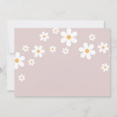 Roze Boho madeliefjes Boeken voor Baby Kaart (Achterkant)