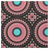  roze boho-mozaïekgeometrisch patroon stof (Swatch)