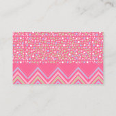 Roze Boho Olifant & Chevron Baby Gift Registry Informatiekaartje (Achterkant)