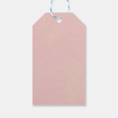 Roze Boho Olifant Meisje Baby shower Dank u Label Cadeaulabel (Achterkant)