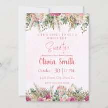 Roze Boho Pampagras Bloemachtige Bruidsfeest