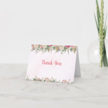 Roze Boho Pampas Gras Bruidsdiner Bedankt