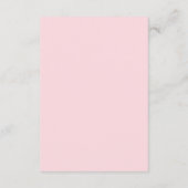 Roze Boho Pioen Trouwdetails QR-code Informatiekaartje (Achterkant)