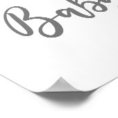 Roze Boho Rainbow Baby shower Welkomstteken Poster (Hoek)