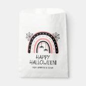 Roze Boho Regenboog Halloween Bedankzakje (Voorkant)